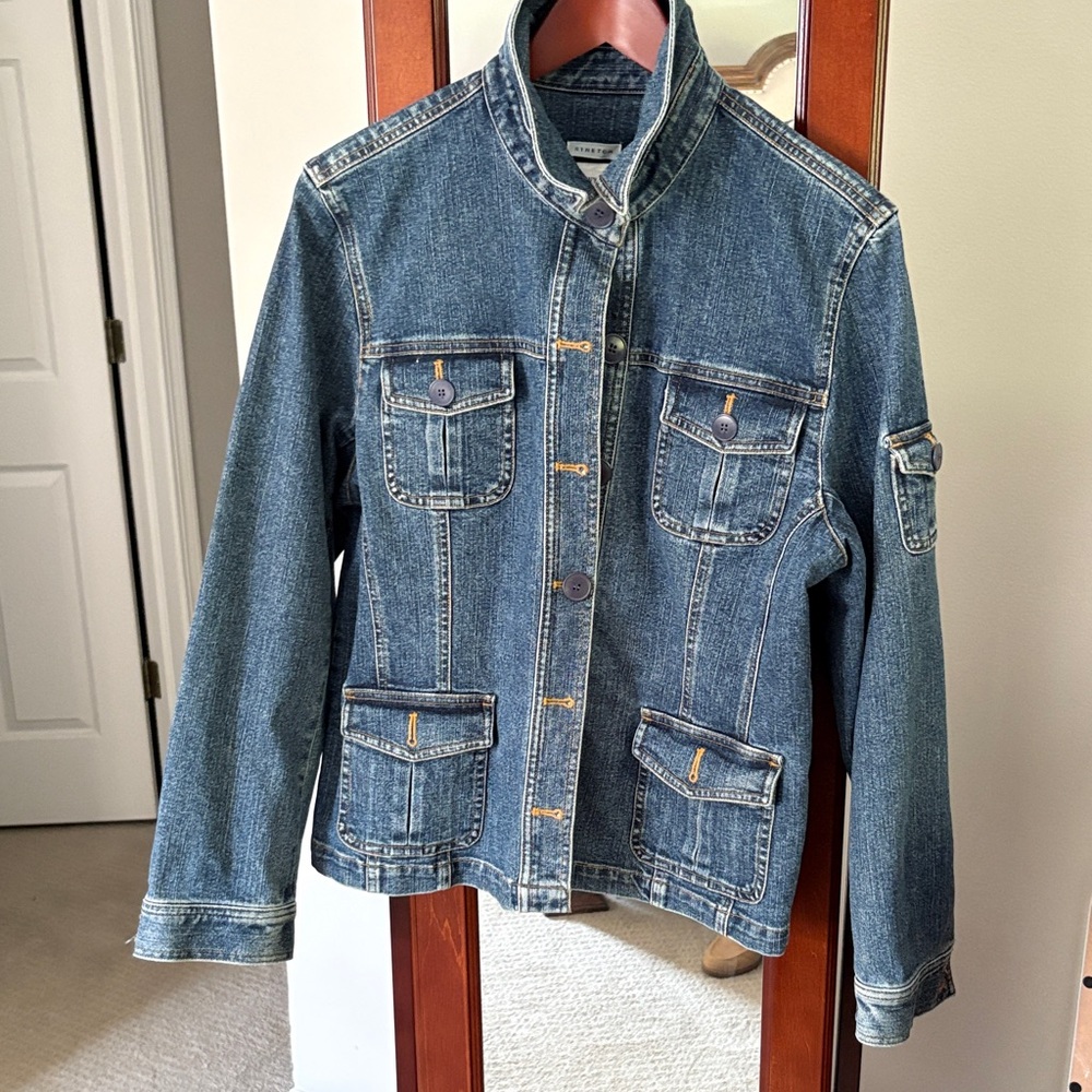 Jones New York Blue Jean Jacket Misses XL